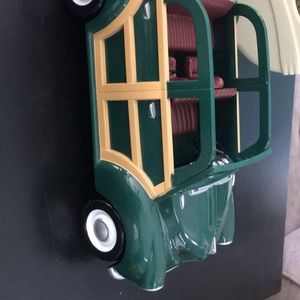 calico critters retired green vintage styled car